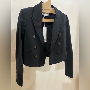 Veronica Beard Black Double-Breasted Blazer